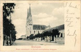 1904 Versec, Vrsac; Római katolikus templom (tévesen Érsekújvár felirattal). Divald műintézetéből / Catholic church (gyűrődés / crease)