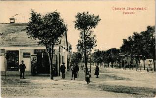 1911 Jánoshalma, Posta utca, Kazinczi Ferenc üzlete. W.L. 1907. (EK)