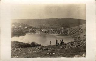 1926 Aggtelek, Nagy tó, kirándulók. photo (fl)