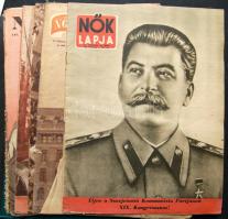 1950-1952 8db Nők Lapja vegyes minőségben