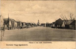 1910 Nagyigmánd, Fő utca, római katolikus templom