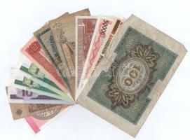 27 darabos vegyes érme és bankjegy tétel, közte Bulgária, Szerbia, Belorusszia, Kirgizisztán, Lettor...