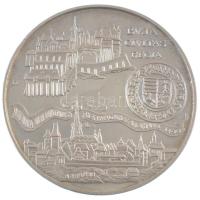 1990. 500Ft Ag "Budai vár" dísztokban T:BU patina Adamo EM114