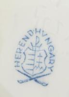 Herendi Viktória mintás váza. Kézzel festett, jelzett, hibátlan, m: 13 cm