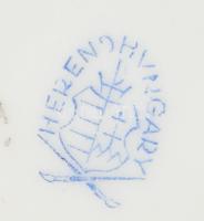 Herendi Viktória mintás, koi halas bonbonier. Kézzel festett, jelzett, minimális lepattanással, m: 9...