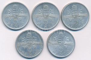 1945. 5P Al "Parlament" (5x) T:2,2- patina
Adamo P8.4