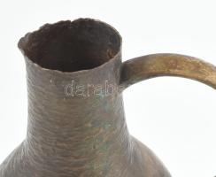 Tevan Margit: Korsó, fém, sérült, a sérülés pontosítása!: kisebb horpadások, kopások, belsejében roz...