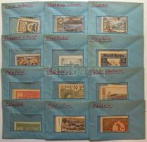 Ausztria nagyon jó szükségbankjegy gyűjtemény, igen kevés duplával, 448db, helységek szerint boríték...