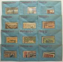 Ausztria nagyon jó szükségbankjegy gyűjtemény, igen kevés duplával, 448db, helységek szerint boríték...