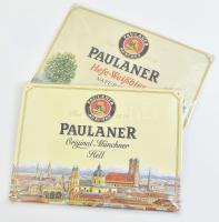 2 db Paulaner sör reklám dombor fém tábla 30x40 cm