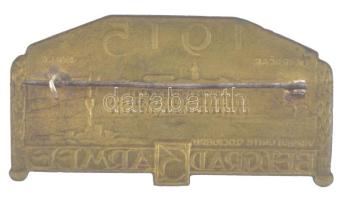 Osztrák-Magyar Monarchia 1915. "3. Hadsereg Belgrád - 1915" bronzlemez jelvény "Entw....