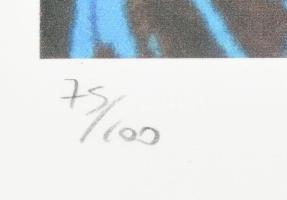 Andy Warhol (1928-1987): Flowers. Ofszet litográfia, papír. Sorszámozott: 75/100, jelzett a nyomaton...