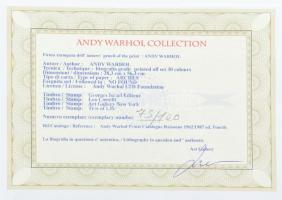 Andy Warhol (1928-1987): Flowers. Ofszet litográfia, papír. Sorszámozott: 75/100, jelzett a nyomaton...