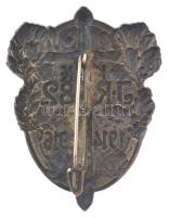 Osztrák-Magyar Monarchia 1916. "K.u.K. 82-es Gyalogezred jevénye" dombornyomott bronz kitű...