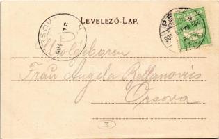 1904 Pécs, Széchenyi tér, Nádor szálló, templom