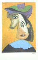 Pablo Picasso (1881-1973): Claude and Paloma. Ofszet litográfia, papír. Sorszámozott 75/200.Jelzett a nyomaton. Tanúsítvánnyal. 50x35 cm / Ofset lithography with attest