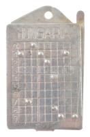 ~1940. II világháborús katonai azonossági jegy (dögcédula) jegy nélkül (30x50mm) T:2