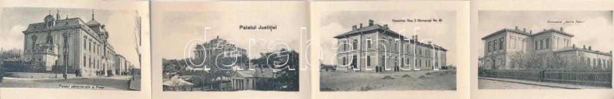 Caracal, Piata Unirei / square, shops. leporellocard with 10 pictures (fa)