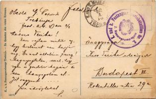 1916 Trebinje + "K.U.K. MILIT. POST. TREBINJE" (fl)