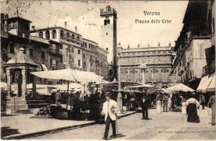~1909 Verona, Piazza delle Erbe / furit market