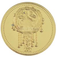 DN "Magyar koronázási jelvények / Koronázási jogar" kétoldalas Au emlékérem kapszulában (0...