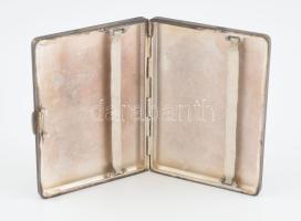 Ezüst (Ag) cigarettatárca, Jelzett, 111 g 11x8 cm