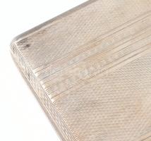 Ezüst (Ag) cigarettatárca, Jelzett, 111 g 11x8 cm