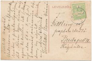 1914 Palást, Plástovce; látkép, Római katolikus templom / general view, Catholic church (ázott / wet...