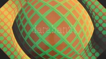Vasarely Victor (1908-1997): VEGA-ZETT-01. Heliogravűr, papír. Neuchatel, 1974, Éditions du Griffon....