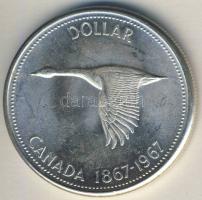 Kanada 1967. 1$ Ag "Századforduló" T:2 k
