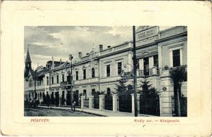 1912 Pöstyén, Piestany; Király sor, Király villa. W.L. Bp. 053. / villa, street view (EK)