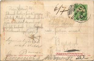 1912 Pöstyén, Piestany; Király sor, Király villa. W.L. Bp. 053. / villa, street view (EK)