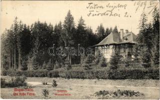 1909 Tátraszéplak, Tatranska Polianka, Westerheim (Tátra, Magas-Tátra, Vysoké Tatry); nyaraló. Feitzinger Ede kitüntetett műkiadása 159. / villa, spa (EK)