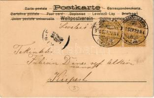 1900 Szecessziós hölgy fej csillagokkal / Art Nouveau lady with stars. litho