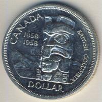 Kanada 1958. 1$ Ag "Brit-Kolumbia-Totemoszlop" T:2