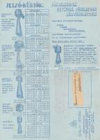 1940 Jelzőkürtök tűzjelzéshez és légoltalomhoz. Szalay István villamos szerelési anyagok és készülék...