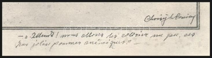 Franz von Bayros (1866-1924): Női aktok (erotikus jelenet). Heliogravűr, papír, jelzett a nyomaton. ...