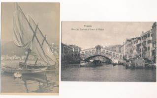 Venezia, Venice; 2 pre-1945 postcards