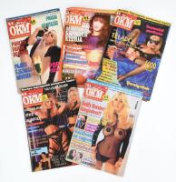 5 db ÖKM erotikus magazin, vegyes állapotban