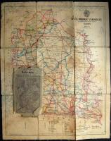 cca 1900-1930 Bács-Bodrog vármegye térképe és Budapest térkép