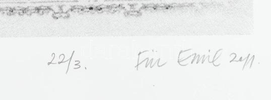 Für Emil (1967-): "Shmúz", 2011. Szitanyomat, papír, jelzett, számozott (22/3), lapszéli f...