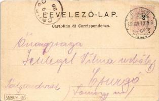 1899 (Vorläufer) Fiume, Rijeka; Tersatto / Trsat. J. Radici (EK)