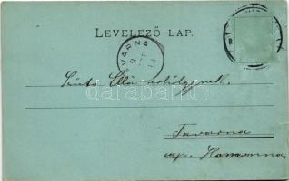 1899 (Vorläufer) Nagyvárad, Oradea; Szent László király szobra télen. Láng József kiadása / monument...