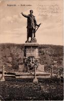 1908 Segesvár, Schässburg, Sighisoara; Petőfi szobor. Zeidner H. kiadása / monument, statue (ragasztónyom / glue marks)