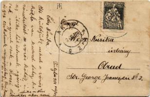 1924 Gyergyótölgyes, Tölgyes, Tulghes; utca / street view. photo (kis szakadás / small tear)