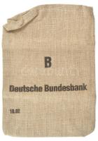 Deutsche Bundesbank vászon érmetartó zsák (280x155mm) T:1-