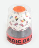 Vintage Magic Ball / MACH MAGIC BALL Finommechanika, magyar gyártmány. Puzzle. 4-99 korig. 1989es gyártmány, bontatlan csomagolásban. d: 7 cm