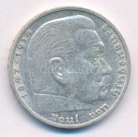 Német Harmadik Birodalom 1935A 5M Ag "Paul von Hindenburg" T:2 German Third Reich 1935A 5 ...