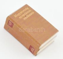 Minikönyv: Németh János: Magyarország nyomdáinak emlékezete. I.-II. kötet. Zrinyi 1977. Sorszámozott.