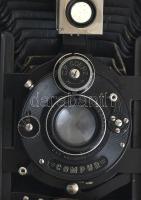 Régi Goerz Compur fényképezőgép, viseltes állapotban / Vintage folding camera, in worn condition